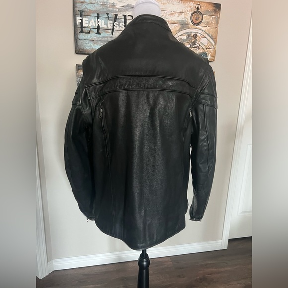 Open Road Men’s Leather Riding Jacket - Picture 6 of 11